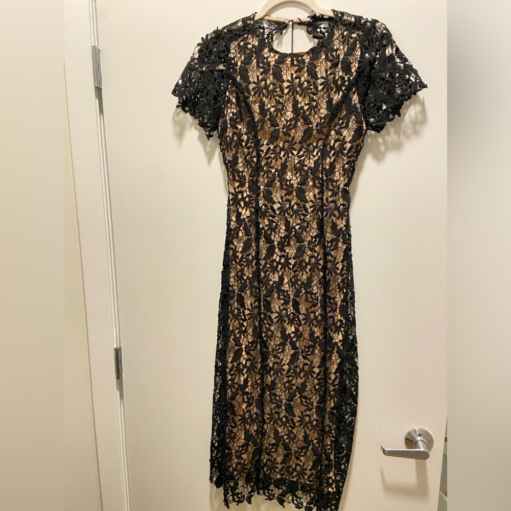 Black open- back dress